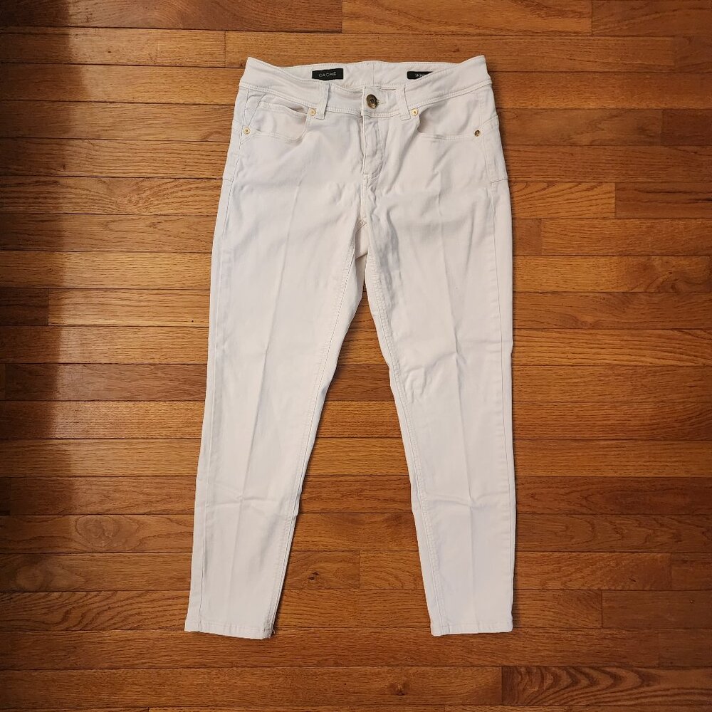 Cache Eggshell Skinny Denim Jeans